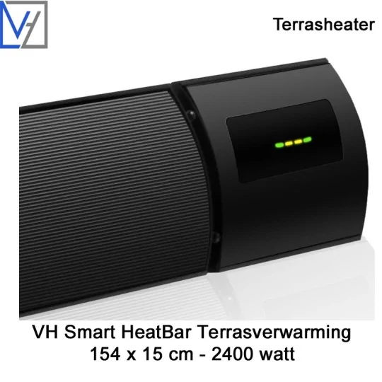 VH Smart heater 2400 Watt met Wifi en afstandsbediening