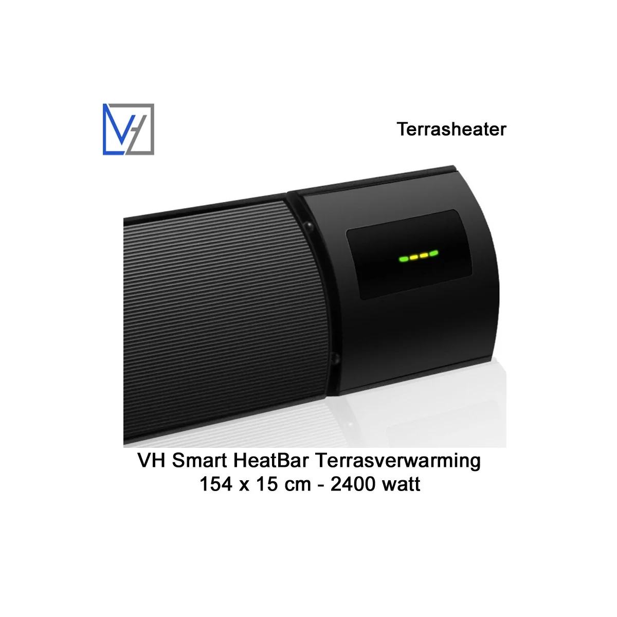VH Smart heater 2400 Watt met Wifi en afstandsbediening